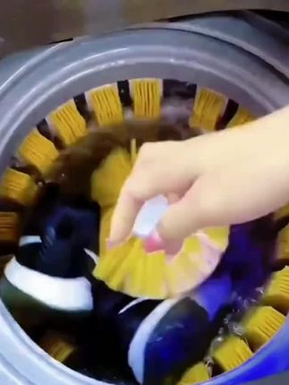 YANGZI/扬子全壁刷洗鞋机洗袜子洗鞋子机器小型迷你洗衣机刷鞋机