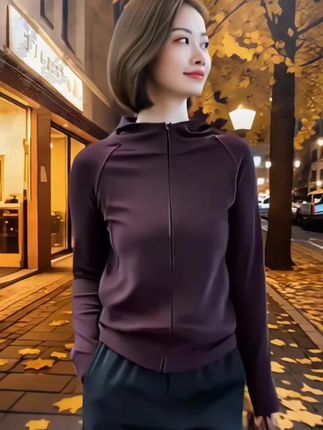 #连帽卫衣外套女 #宽松显瘦 #时尚休闲#减龄穿搭 #长袖连帽外套