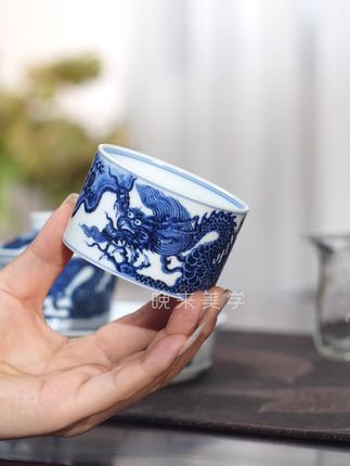 龙纹果然是松风阁的舒适圈,大气!#茶生活 #器物之美 #高端瓷器 #茶具好物推荐 #松风馆藏