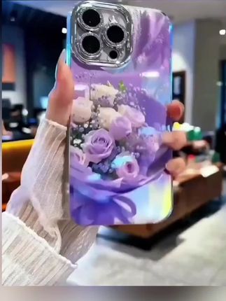 紫色玫瑰适用苹果15华为vivo/oppo小米iphone16pro精孔羽纱手机壳#手机壳#每日分享 #好物推荐🔥 #创作者扶持计划 #这也太好看了