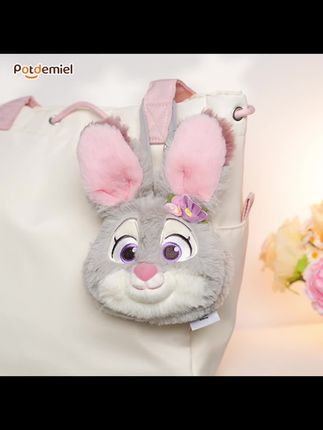 potdemiel迪士尼正版疯狂动物城系列朱迪尼克花花零钱包#疯狂动物城#零钱包#毛绒#太可爱了#少女心爆棚
