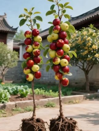 嫁接冬枣树苗来啦!想不想尝尝自家枝头的新鲜冬枣?这株可是精挑细选的好苗,科学培育,品质拔尖!南北通种超省心,南方温润、北方干爽都能扎根,蹭蹭长不停。养护更是简单,浇水施肥一看就会,新手也能轻松hold住。等果子熟了,咬一口——咔嚓脆!甜津津的汁水在嘴里爆开,果肉饱满紧实,每口都是清甜暴击!别墅庭院、阳台露台都能种,在哪都能养出一片甜蜜。别等啦,现在入手,明年就能收获满枝脆甜,开启你的专属种植小确幸~#冬枣树苗 #脆甜多汁 #冬枣 #果树苗基地#阳台小院均可种植