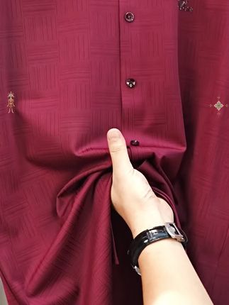 啄木鸟高档无痕长袖衬衫男士春夏季商务休闲中年长袖抗皱免烫衬衣#衬衫#高档