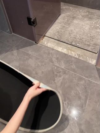 亚麻编织网红卡通椭圆浴室地垫卧室脚垫防滑吸水卫生间厕所玄关#玩具 #家装装修 #懒人必备 #家居好物 #扶苏公子名字的寓意