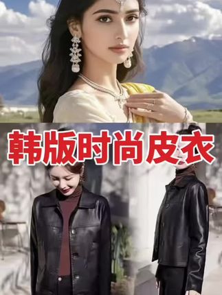 #皮衣 #皮衣外套 #时尚皮衣