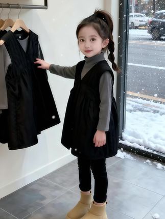 #女儿控👧请你慢慢长大🖤 #抖音穿搭小助手 #精致穿搭 #女儿裙子套装 @抖加🔥上热门🔥dou+🔥热点宝