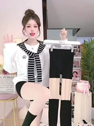 三合一光腿神器#秋款自带安全裤的光腿神器,有三个小腿袜长度,两个码数,180斤以下都能穿 #早秋穿搭 #光腿神器 #光腿神器推荐