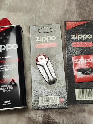 Zippo打火机油煤油专用燃料原装配件火石棉芯清:/ 香型口粮男士#打火机油