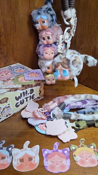 Crybaby豹豹猫猫系列手机挂绳#盲盒#泡泡玛特#crybaby哭娃