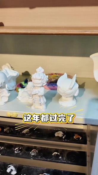 石膏娃娃青铜色做旧爆改#石膏娃娃 #青铜