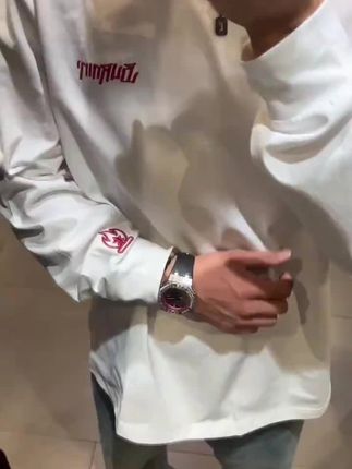 抖音旗舰小火苗刺绣卫衣男cleanfit美式重磅长袖T恤高级感情侣内搭打底衫#穿搭 #百搭卫衣 #男女同款