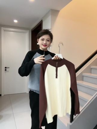 #大码女装#秋季新款 #针织毛衣 #内搭外穿都好看 #宽松有范