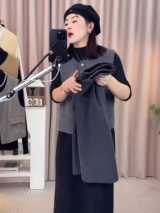 时尚高腰显瘦半身裙#中长款包臀裙#女士穿搭#洋气减龄