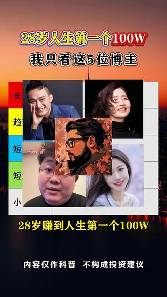 28岁人生第一个100w,只追随这5位博主
#财经 #股民 #博主推荐 #从夯到拉 #李一恩