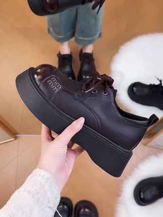 #厚底乐福鞋 #小皮鞋 #显高显瘦显腿长 #时尚百搭 #乐福鞋