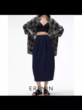 编织花苞裙/立体纹理珠地网弹力立裁半身裙55561 #半身裙 #好物推荐 #好物 #居家好物