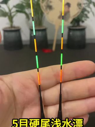 5 目硬尾浅水漂#钓鱼装备 #钓鱼人就是这么疯狂 #浮漂鱼漂