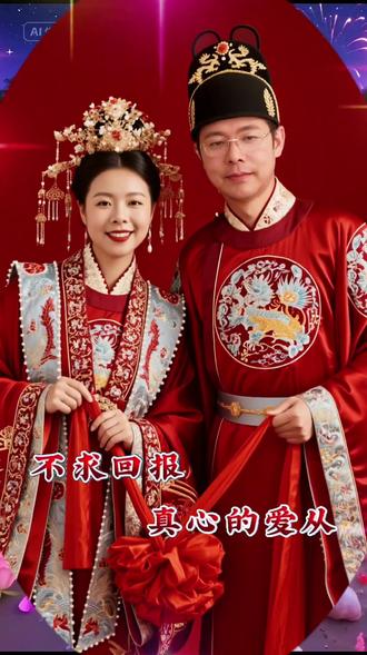 #AI中式婚照 #抖音ai创作