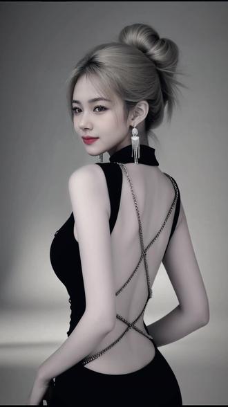 #AI冷感露背照 #随变ai随便玩