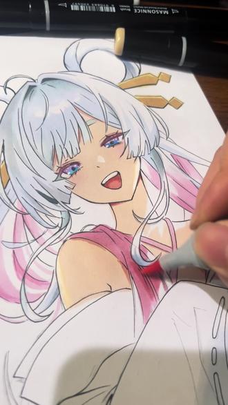 辉夜姬,早看早享受 #手绘 #超时空辉夜姬 #辉夜姬 #绘画