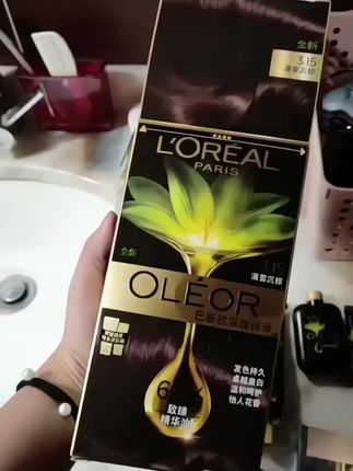 巴黎欧莱雅精油染发膏精华油染发剂霜臻萃遮白发自己在家焗油正品#欧莱雅精油染发膏#染发剂#欧莱雅#在家染发@DOU+小助手 @科爵美妆专营店