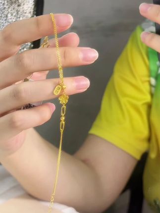 招财纳福桃花手链,寓意深远太美好😊 #桃花 #招财 #纳福 #礼物推荐 #赛菲尔珠宝