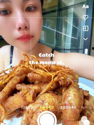 沉浸式吃鸡爪喽#瓦味鸡爪