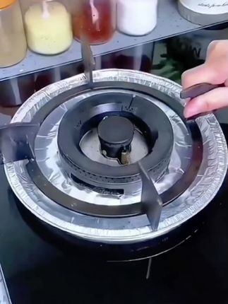 #然气灶防油垫#煤气灶防油锡纸 #灶台防油锡纸垫 #厨房好物
