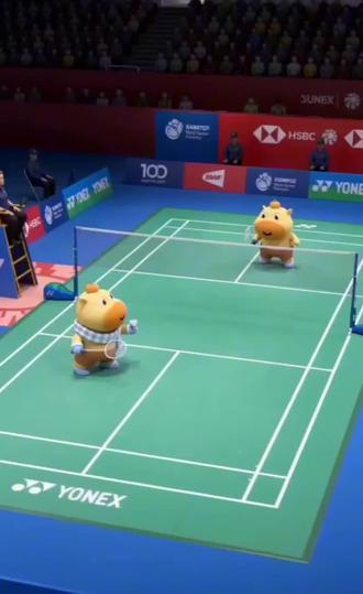 #羽毛球 #羽毛球精彩片段 #水豚噜噜 噜噜对决