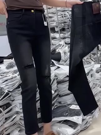 #牛仔裤 #面料柔软舒适 #高品质女裤 #裤子