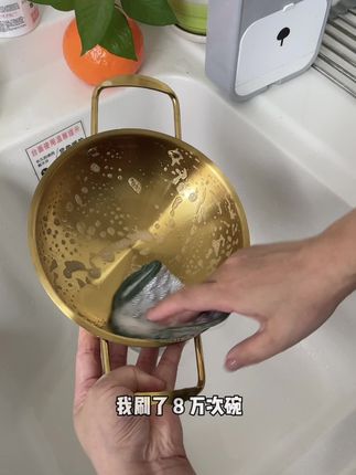 升级加厚款钢丝洗碗布厨房专用银丝棉纱洗碗巾刷碗双层加厚