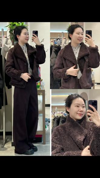 今年流行的毛毛外套