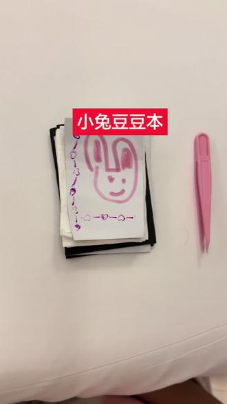 今天是小兔豆豆本哦#手工#手工豆豆本 #豆豆本