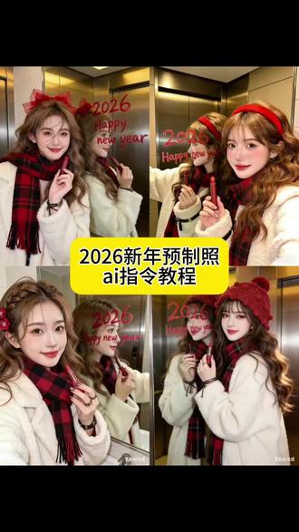 #2026新年预制照 #豆包ai #豆包P图已经nextlevel了#新年九宫格 #新年预制照 豆包ai生成新年美照