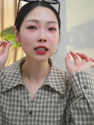 设计感满满的水滴耳环#耳圈