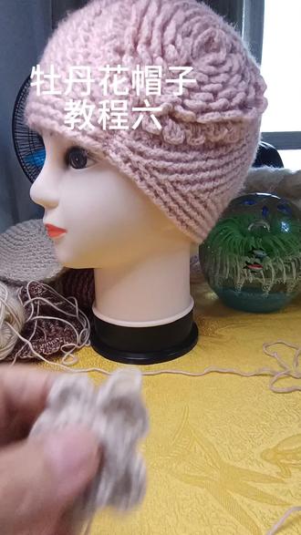 六一钩织分享牡丹花帽子教程六#我的手工作品