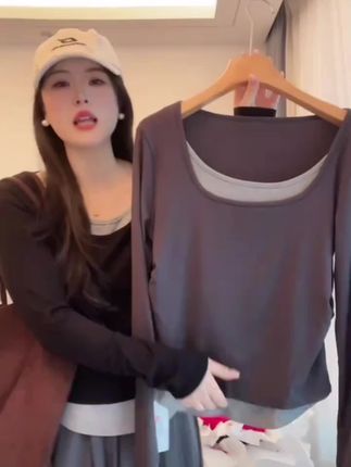 #宽松遮肉#舒适打底衫#百搭时尚#