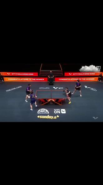 #孙颖莎王楚钦 今天的裁判是懂粉丝的心,为了让我们多看搞出这乌龙,听到脆莎莎的笑声很治愈