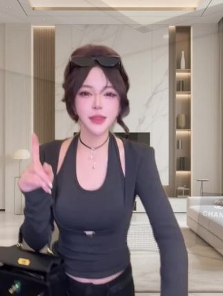 纯欲风假两件长袖T恤女2025秋季新款韩系打底衫女款爆款2025新款#打底衫