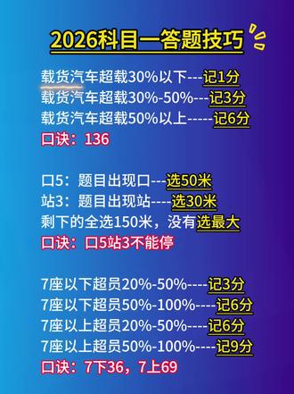 #科一科四技巧 #科目一科目四理论技巧辅导 #驾考一把过 #科目一速记口诀 #科目一答题技巧 科目一 科目一科目四理论技巧辅导 科目一考试 考驾照 科目一 科目一答题技巧 科目一速记口诀 科目一500道精选题 科目一100分顺口溜书 科目一考试 科目一全套口诀书籍 科目一考不过怎么办 驾考科目一 科一速记口诀 科目四 科目四精简500题 科目一答题技巧2026最新版 科目四技巧答题技巧 考驾照科目一 驾驶证科目一答题技巧 驾驶证科目一 科目一挂科 科一挂科 过科目一技巧 过科目一的速记口诀 考驾照科目一全部答题技巧 考驾照快速拿证 考驾照科目一 科目一满分技巧 2026科目一技巧 科目一技巧 科目一科目四技巧 科目一考试技巧 500精选题 科目一秘籍 科目一秘卷