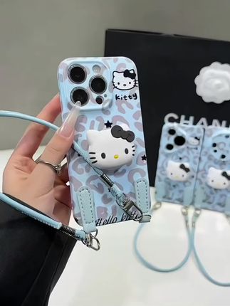 特琅险/蓝 kitty挂绳适用苹果17/16手机壳华为P70vivopPo小米15#强烈推荐 #手机数码 #创意手机壳 #每日分享 #新款