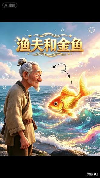儿童睡前故事《渔夫和金鱼》#幼儿睡前小故事 #儿童睡前故事#睡前故事#儿童故事 #故事