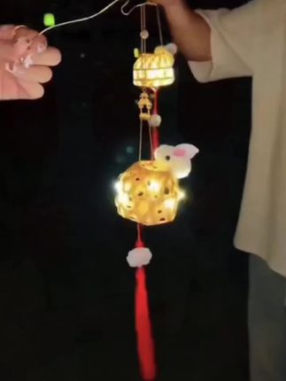 中秋节快到了,提前给我的闺蜜做一个兔子竹编小灯笼,送她满满的祝福!#灯笼 #中秋 #中秋节手工灯笼#好物推荐🔥