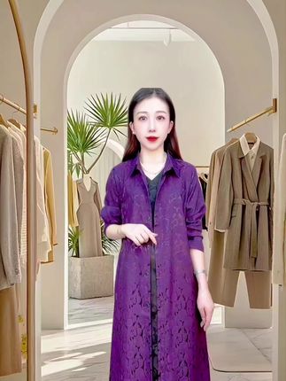 #品质女装 #中长款白搭满罗风衣#高端大气 #优雅气质 #谁穿谁好看