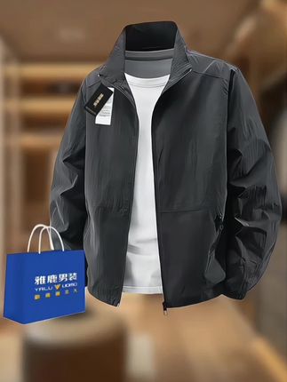 #品质男装 #夹克外套 #面料柔软舒适#谁穿 谁好看 #男士夹克Lovely