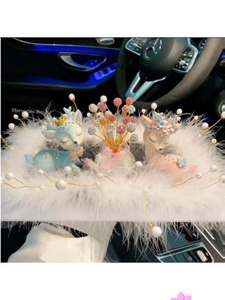 #一鹿有你一路平安小鹿女士高端镶钻汽车车载摆 件内饰装饰车内#车载摆件推荐 #汽车好物