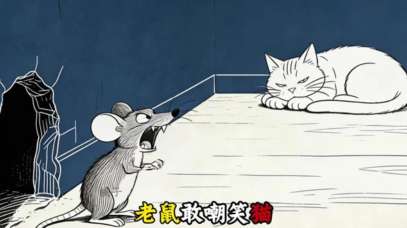 老鼠敢嘲笑猫,它身边一定有个洞#精神状态belike #心理学#情感共鸣