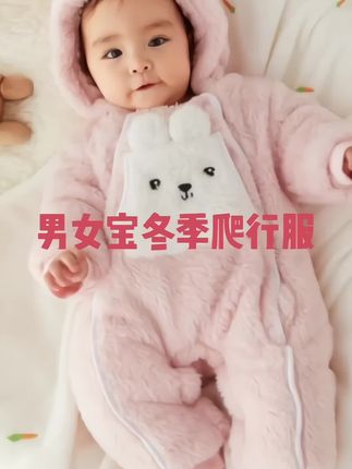天气越来越冷了,快给宝宝安排一件这样的婴儿连体衣吧!它是这种加厚的连体衣,还是小兔子的图案,穿上特别的呆萌可爱,而且它的面料非常的柔软亲肤,宝宝穿着很舒服,整体都是这种加厚的材质,冬天穿出去也不会觉得冷,趁现在还有库存,赶紧去囤两件换着穿。#婴儿连体衣 #婴儿棉衣 #母婴好物 #宝妈推荐 #热门