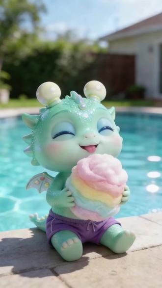 我的棉花糖掉进水里了…为什么会消失?😭