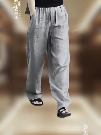 GOYN美式男款慵懒风宽松垂感阔腿裤2025夏季新款男士百搭直筒长裤#纪录美好生活 #穿岀青春活力 #日常生活 #与众不同 #基础款搭配灵感
